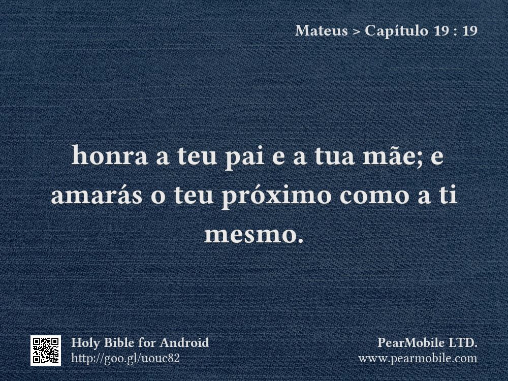 Mateus, Capítulo 19:19